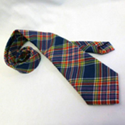 7th Cavalry Tartan -Tie Necktie Mediumweight Wool Tartan