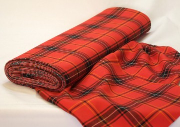 Fabric, Tartan, Wool, MW, Single Width, Clan & District 360