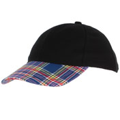 Cap, Hat, Baseball, TARTAN PEAK, PLAIN, 7th Cavalry Tartan