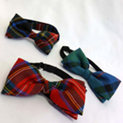 Bow Tie, Lightweight Wool Plain Tartan (Ready Tied)