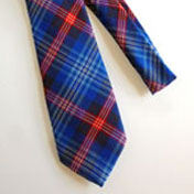 Tie, Necktie, Wool, Twill, DAR Tartan
