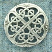 Brooch, Plaid, Large Cathedral