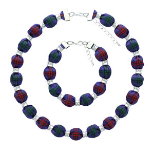Necklace Set, Montgomery Tartan