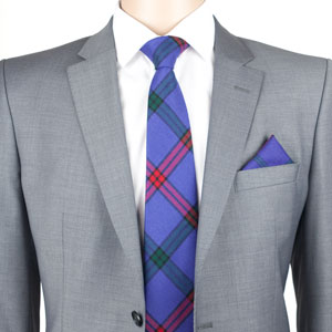 Tie, Necktie, Wool, Twill, Montgomery Tartan