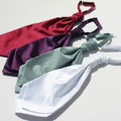 Tie, Ruche, Silk Effect, Plain Colours