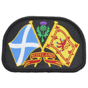 Saltire and Scottish Lion Patch Badge