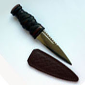 Sgian Dubh, Carved Handle