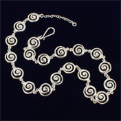 Necklace, Celtic Spiral, Sterling Silver
