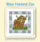 Crafts, Cross Stitch Coaster Kit, Wee Heiland Coo
