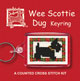Crafts, Cross Stitch Keyring Kit, Scottie Dog