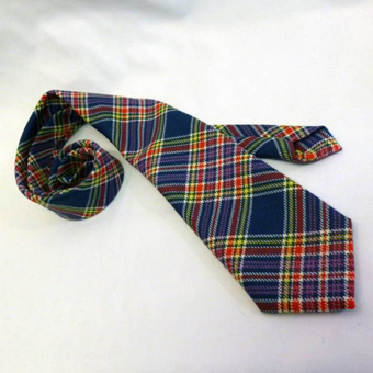 7th Cavalry Tartan -Tie Necktie Mediumweight Wool Tartan