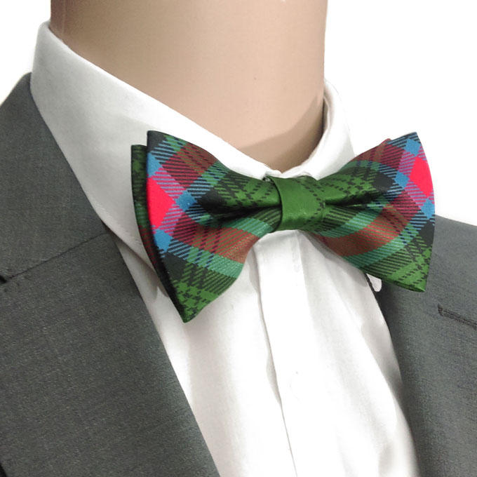 Bow Tie, Polyester Silk, Georgia Tartan