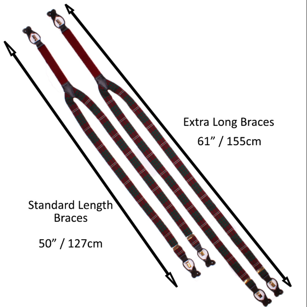 Standard and Extra Long Braces/Suspenders in Crawford Modern