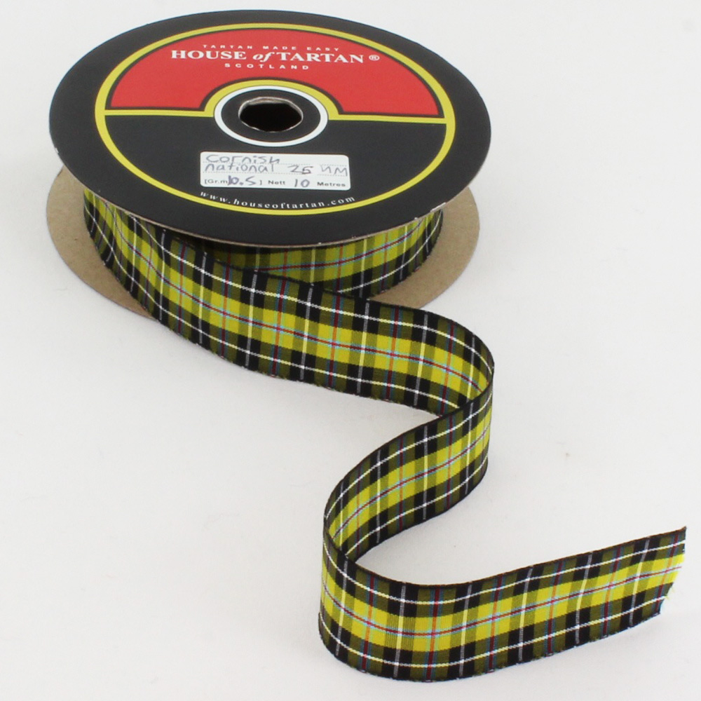 Cornish National Ribbon - 25mm Wide