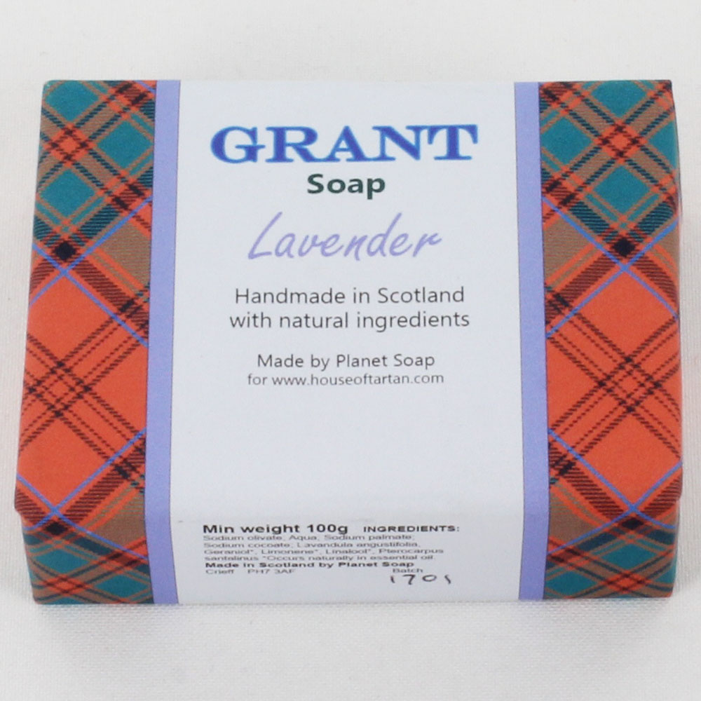 Clan Grant Tartan Soap - Lavender