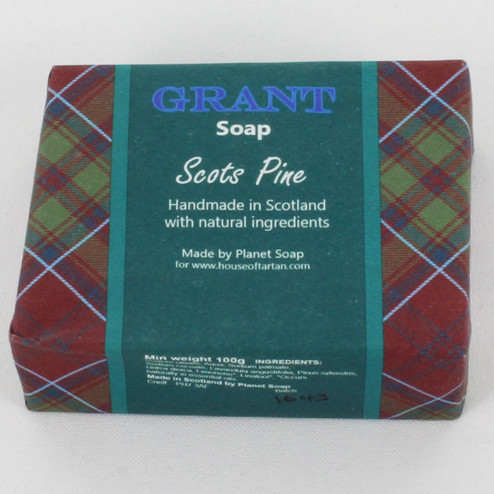 Clan Grant Tartan Soap - Scots Pine