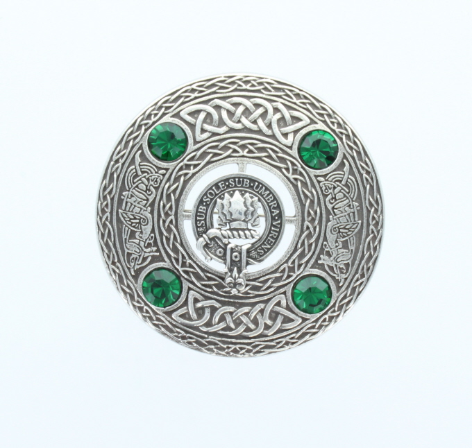Irvine - Clan Crest. Emerald Stone