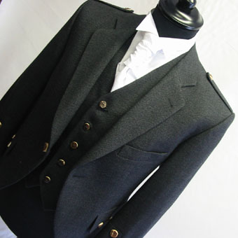 Highland Jacket & Waistcoat, GreyTweedmix, Semi-Formal.