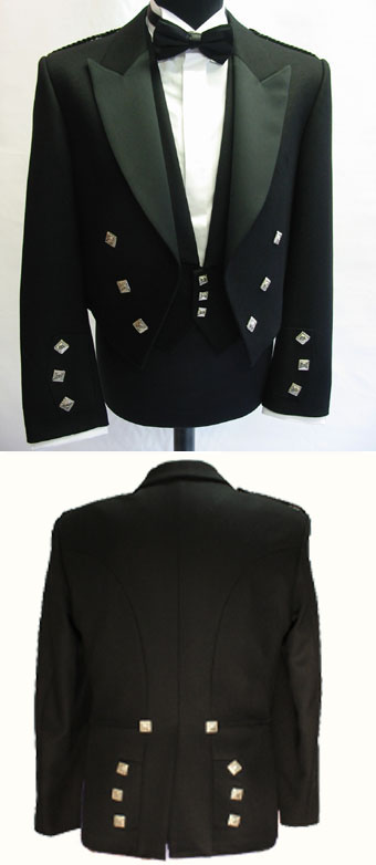 Jacket, Prince Charlie, with 3 Button Waistcoat