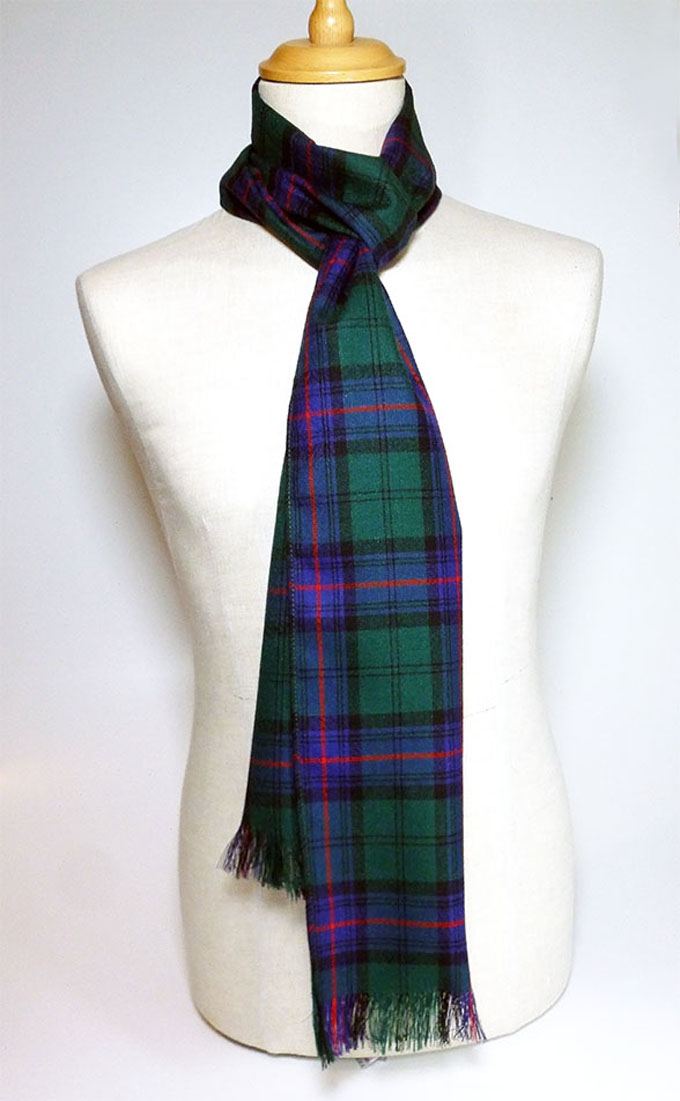 Scottish 100 % Wool Tartan Clan Scarf Dunbar Modern !!