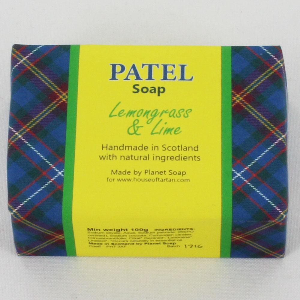 Clan Patel Tartan Soap - Lemongrass & Lime