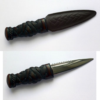 Sgian Dubh, Carved Handle
