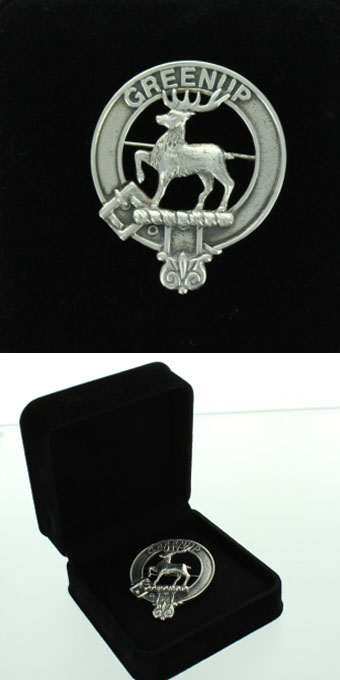 Clan Crest Badge, Custom-Made Scottish Silver