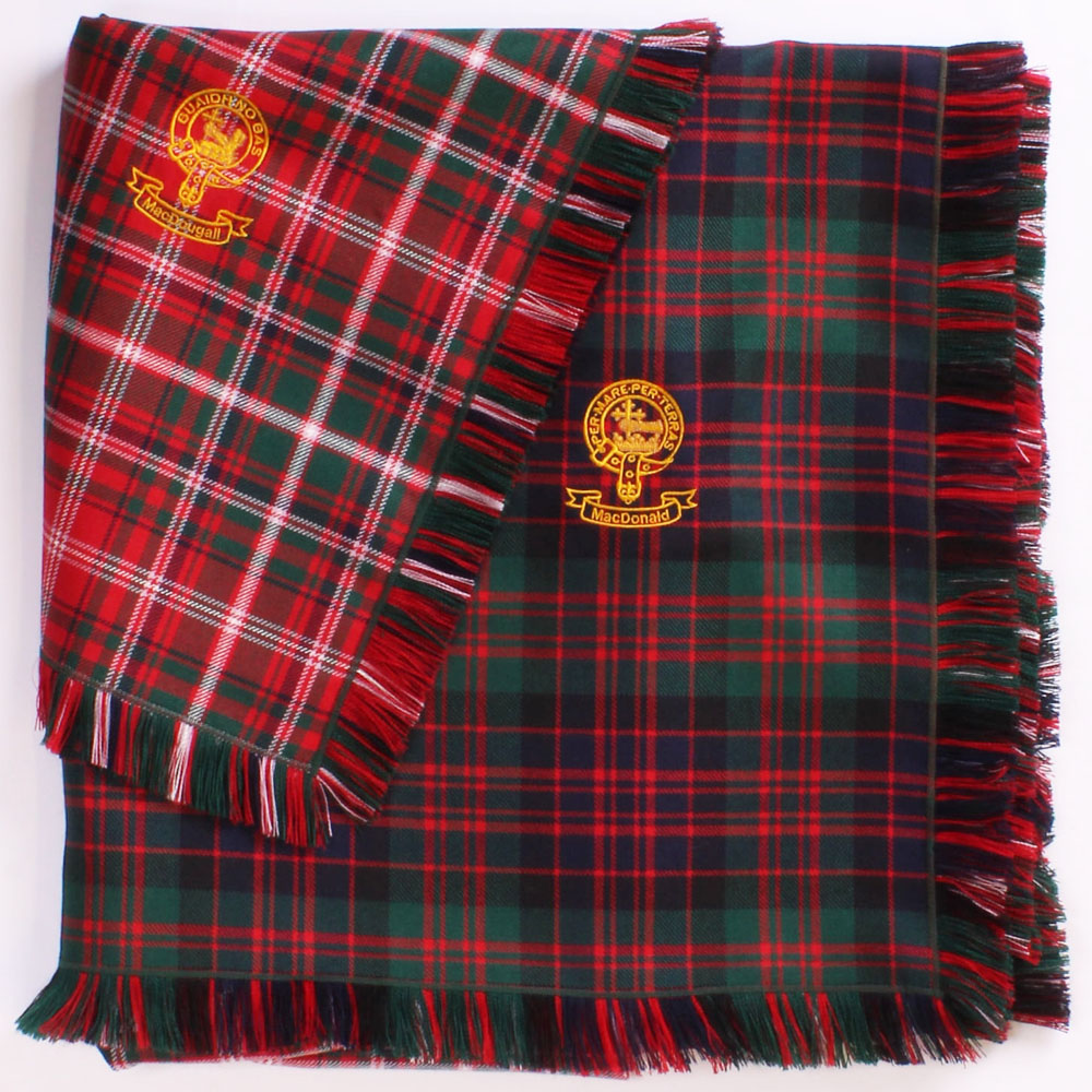 MacDonald and MacDougall - Modern Colours. Customised with Clan Crests