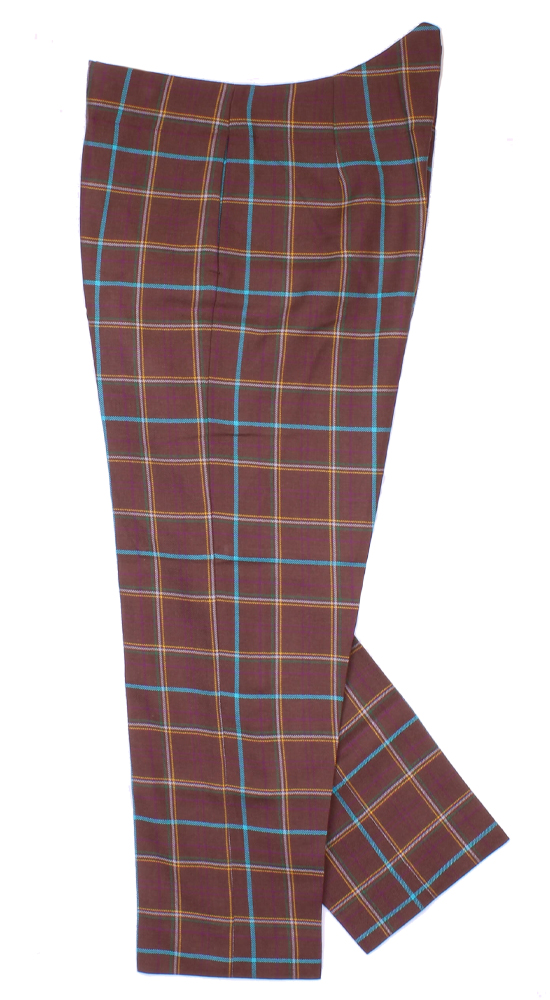 Hight Waisted Trews in a Special Weave Tartan