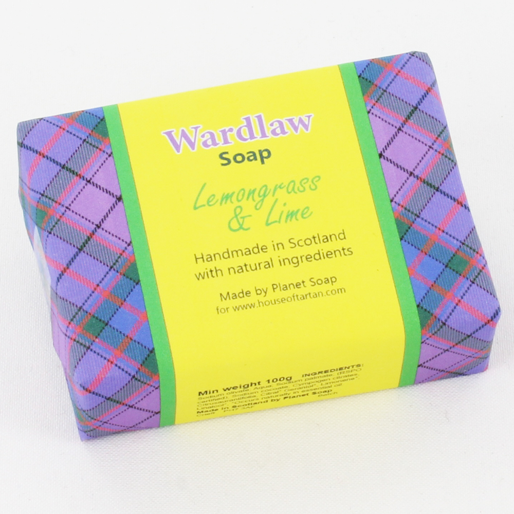 Clan Wardlaw Tartan Soap - Lemongrass & Lime